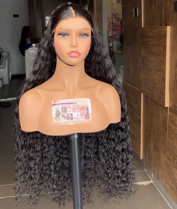 34”400grams Vietnamese Deepwave with 6by6 HD Closure.