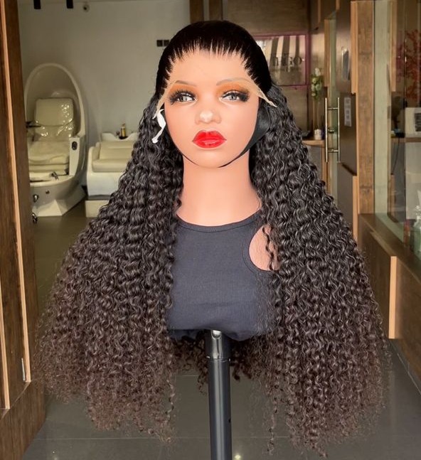 26”300grams Vietnamese Donor Pixie Curl with 13by6 HD Frontal.
