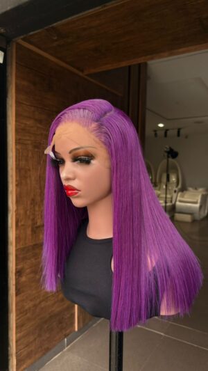 18 Inches 200grams purple Vietnamese Donor hair Paired with 5by5 HD Closure lace