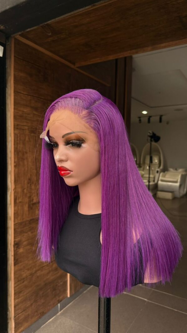 18 Inches 200grams purple Vietnamese Donor hair Paired with 5by5 HD Closure lace