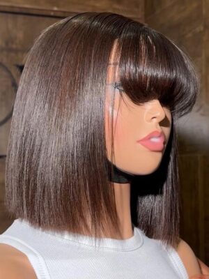 200gram 10 inches 100% Vietnamese donor bone straight fringe