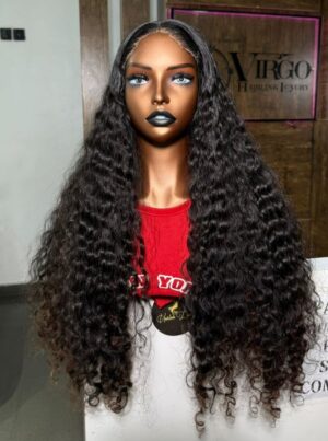 26 Inches 400grams Vietnamese Deepwave paired with 6by6 HD Closure