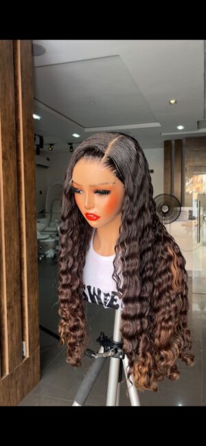 20 Inches 400grams Filipino Two Toned Deepwave paired with 6by6 HD Lace