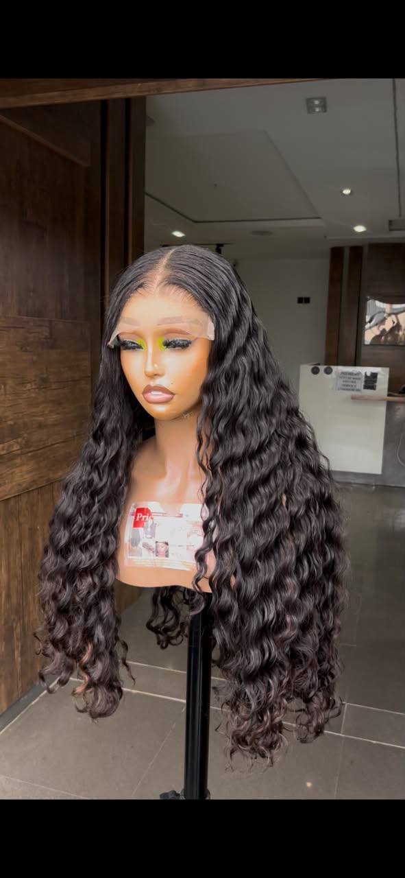 28Inches Vietnamese Donor Deepwave Paired with 7by7 HD Lace Closure